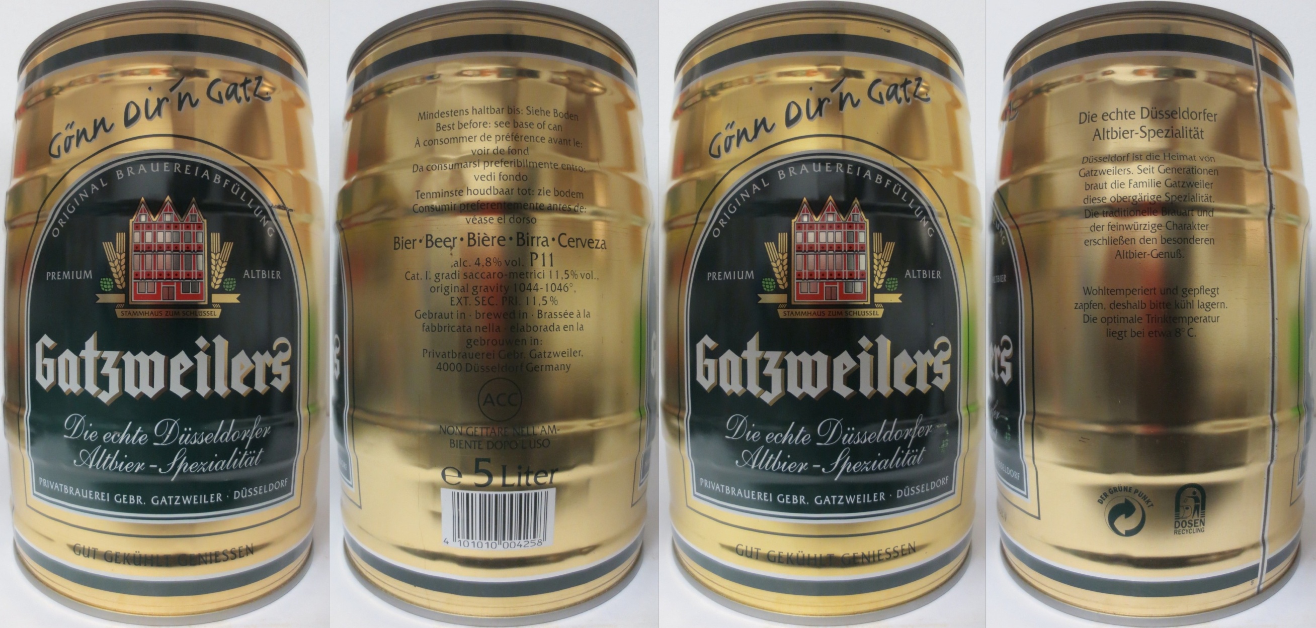 Gatzweilers Die echte Düsseldorfer Altbier-Spezialität (5L) Nr.1 