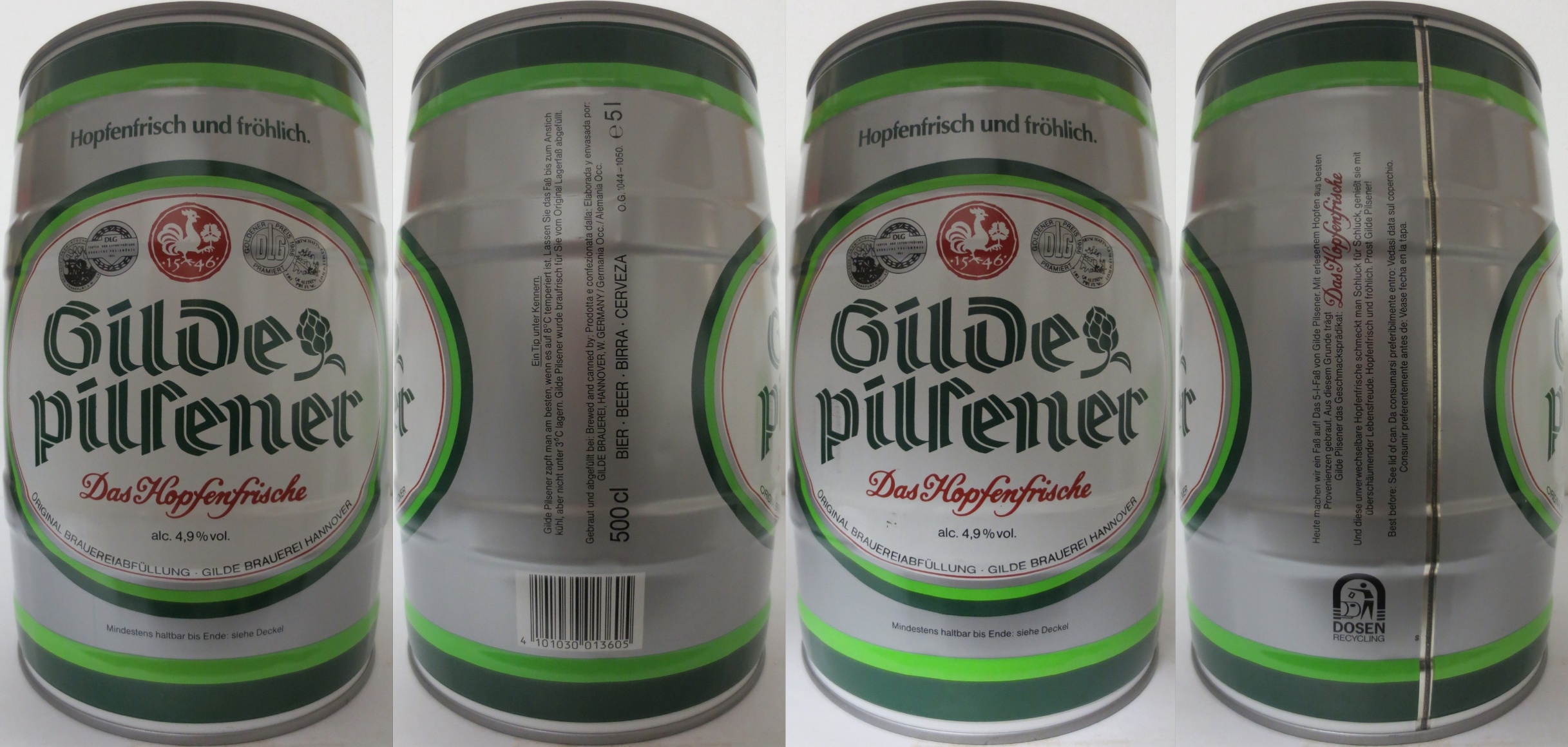Gilde Pilsener Das Hopfenfrische (5L) Nr.2 