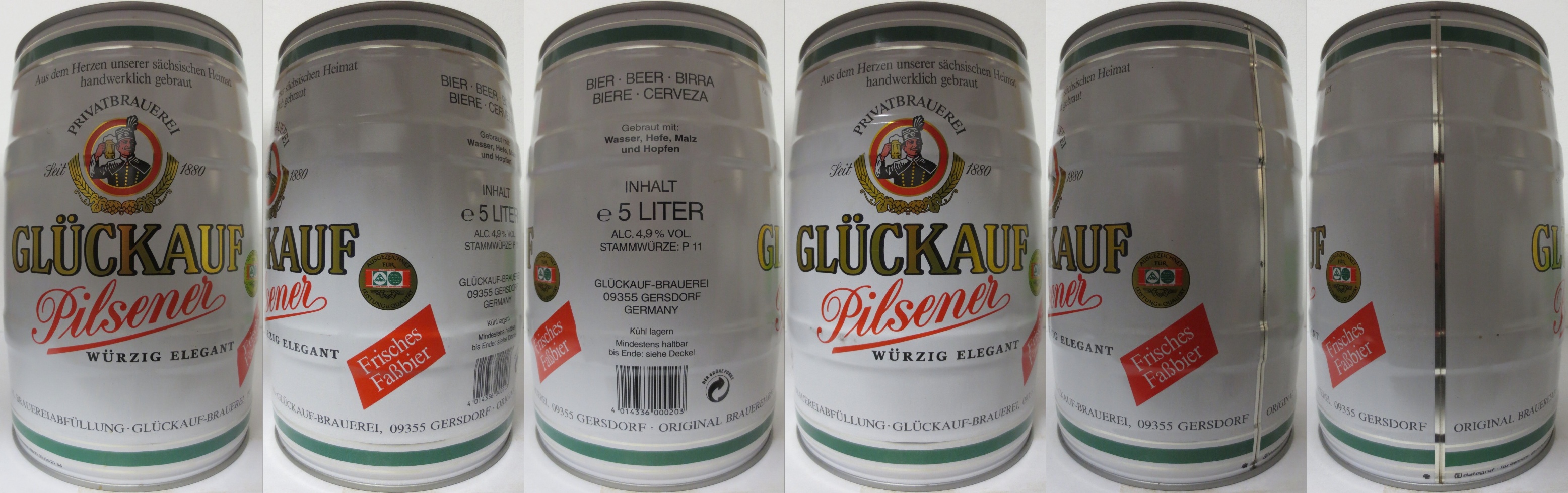 GLÜCKAUF Pilsener WÜRZIG ELEGANT (5L) Nr.1 