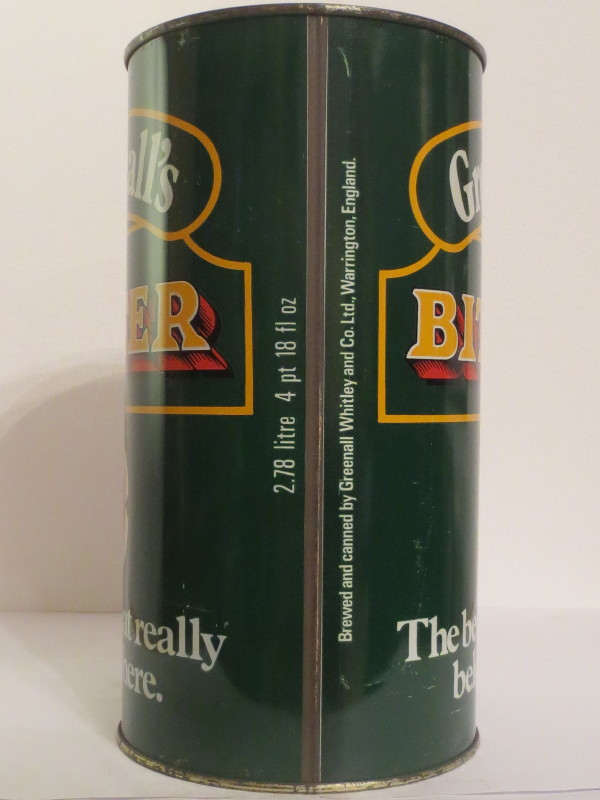 Greenall´s BITTER The beer that really belongs here. (278cl)