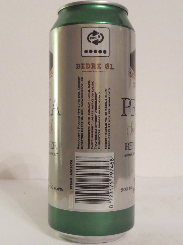 PRAHA Světlý Ležák BEER PILSNER (50cl) (B/O)