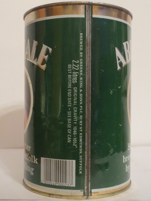 ABBOTALE strong bitter brewed in Suffolk by Greene King (222cl) Nr.1