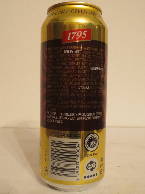 1795 ORIGINAL CZECH LAGER (50cl) (B/O)