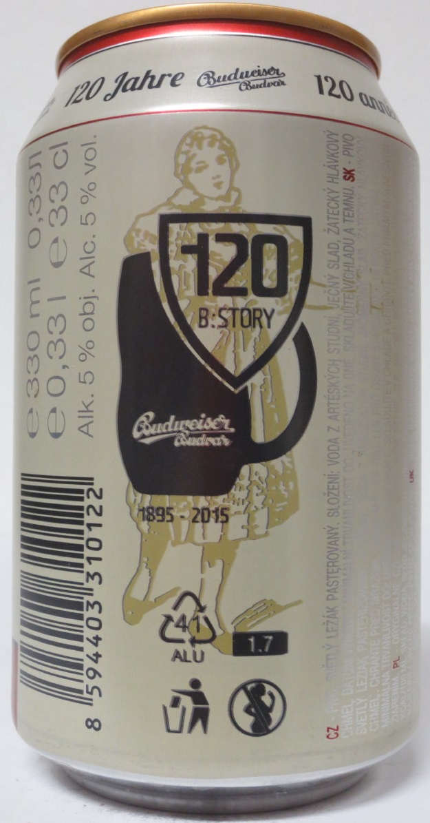 Budweiser Budvar BUDWEISER (CZ) (33cl) (B/O) č.1