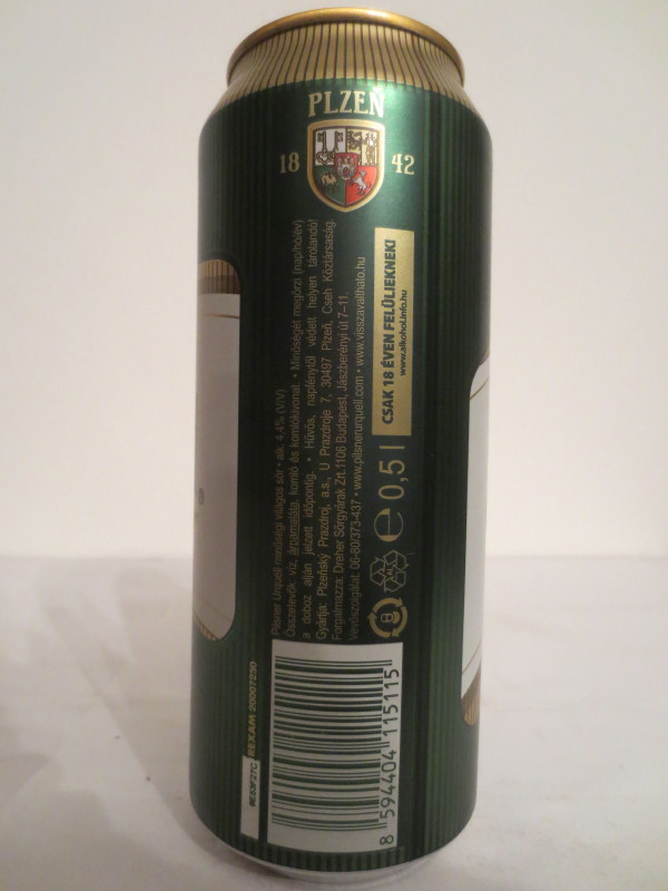 Pilsner Urquell BREWED IN PLZEN-CZECH (50cl) (B/O)