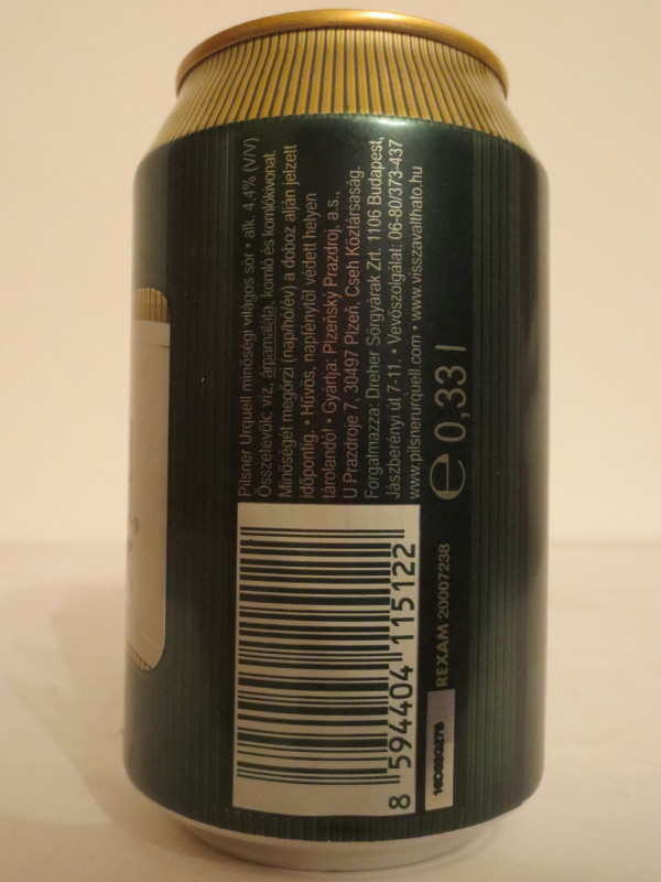 Pilsner Urquell BREWED IN PLZEN-CZECH (33cl) (B/O) č.1