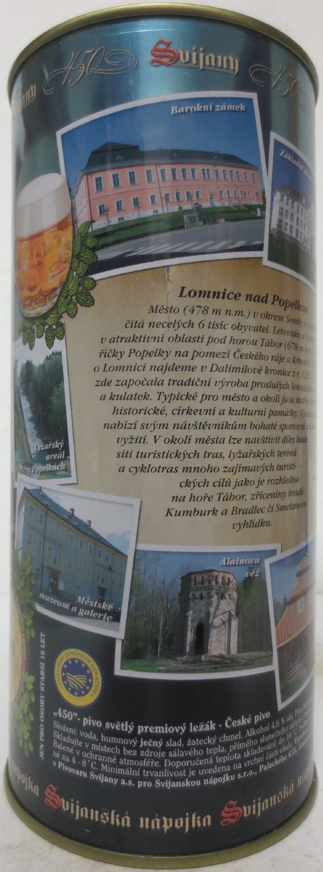 Svijany 450 Prémiový ležák Lomnice nad Popelkou (200cl) č.1 