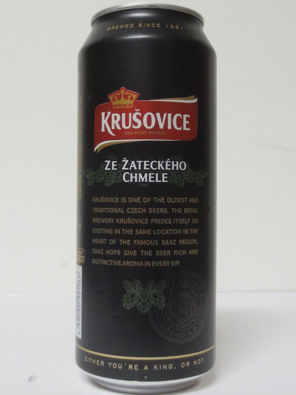 KRUŠOVICE ČERNÉ ZE ŽATECKÉHO CHMELE (50cl)