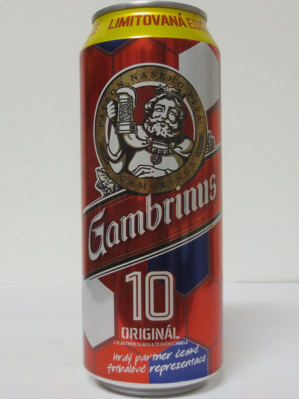 Gambrinus 10 ORIGINÁL Hrdý partner české fotbalové reprezentace (50cl)