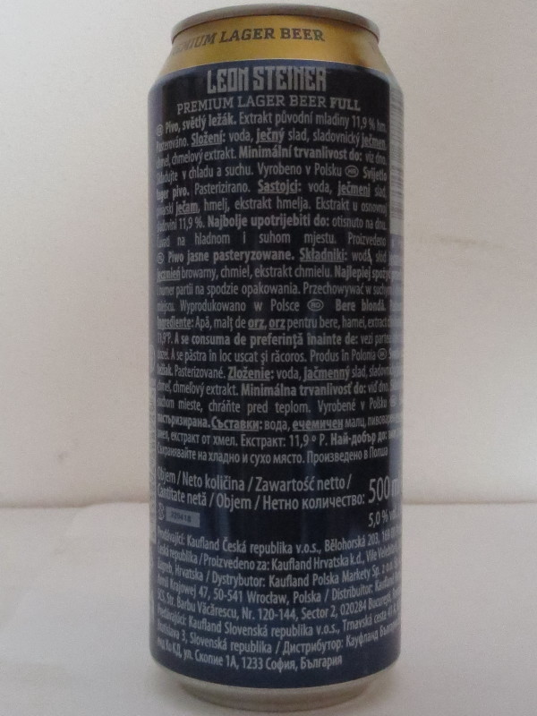 LEON STEINER PREMIUM LAGER (50cl)