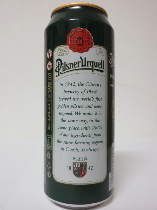 Pilsner Urquell BREWED IN PLZEŇ, CZECH THE ORIGINAL PILSNER IMPORTED (50cl) Nr.2