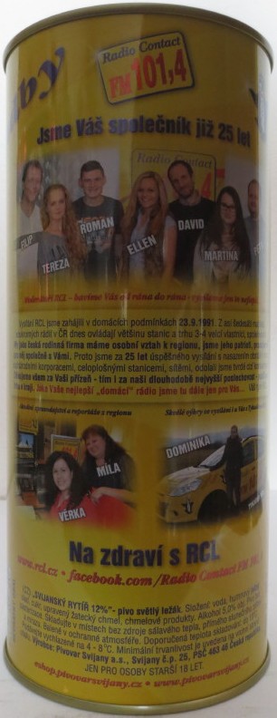 Svijany SVIJANSKÝ RYTÍŘ 12% Radio Contact FM 101,4 25 let Na zdraví s RCL (200cl) č.1