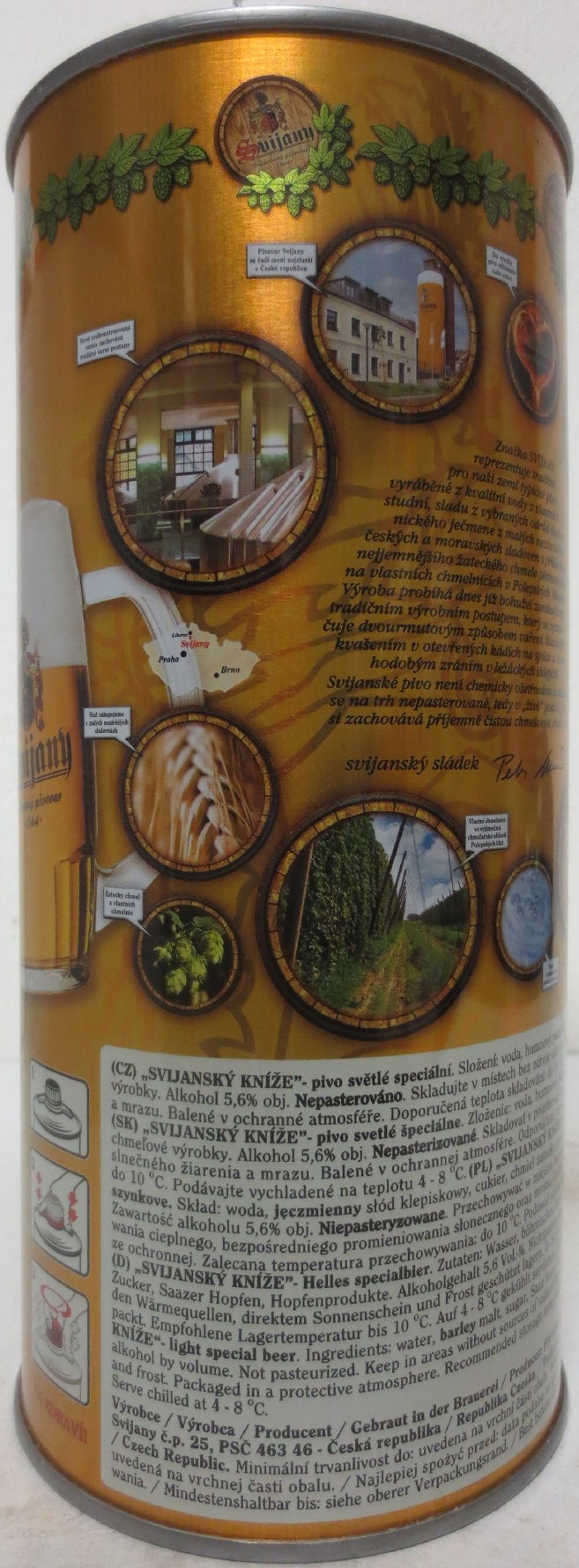 Svijany SVIJANSKÝ KNÍŽE PLECHOVKA PRO CHLAPY (200cl) č.1
