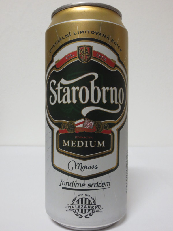 Starobrno MEDIUM Morava fandíme srdcem 09 PETR ŠVANCARA (40cl)