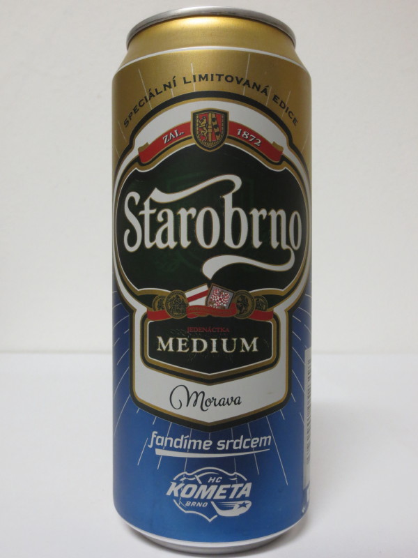 Starobrno MEDIUM Morava fandíme srdcem 12 LEOŠ ČERMÁK (40cl)