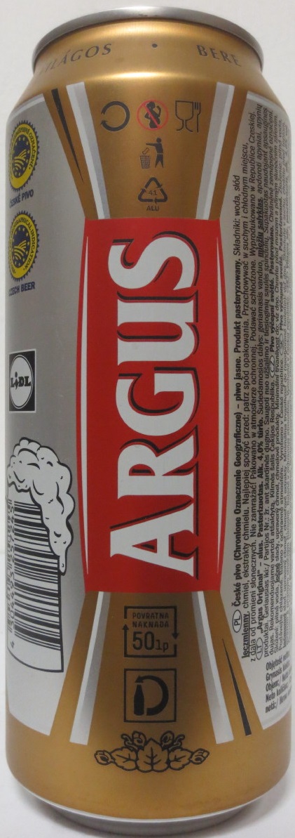 ARGUS 10 ORIGINAL Pils (50cl) (B/O) č.1 