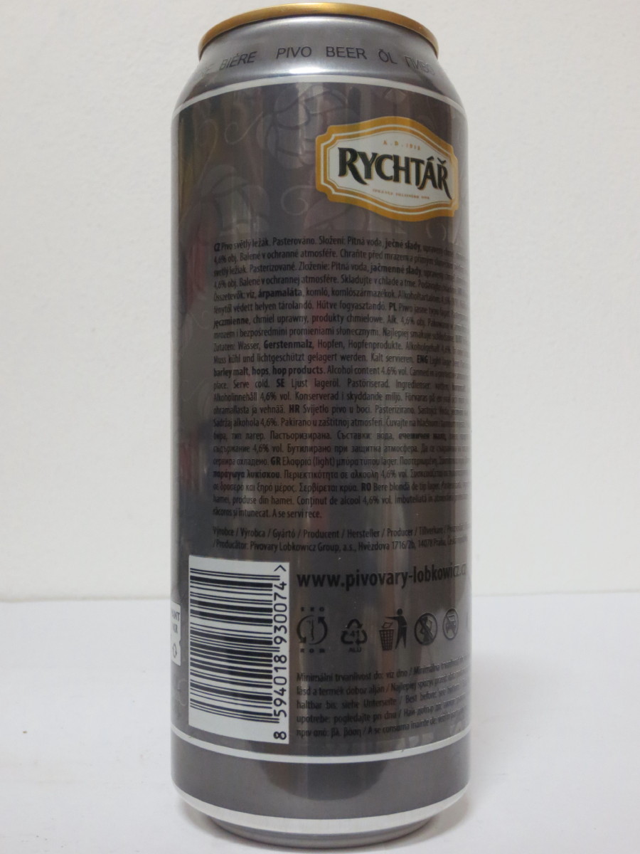 RYCHTÁŘ 11 PIVO SVĚTLÝ LEŽÁK (50cl) (B/O)