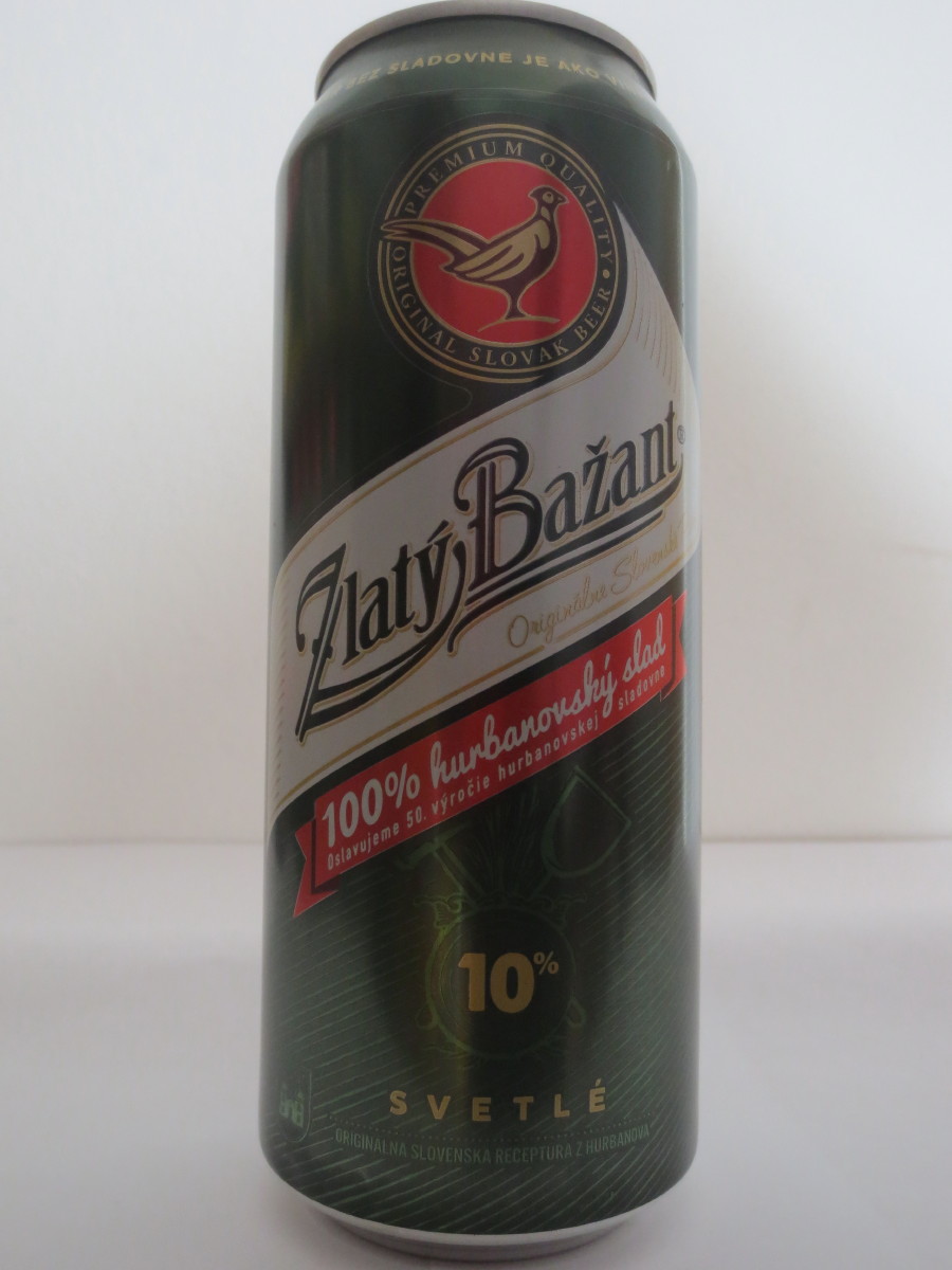 Zlatý Bažant 10% SVETLÉ 100% hurbanovský slad (50cl) (B/O)