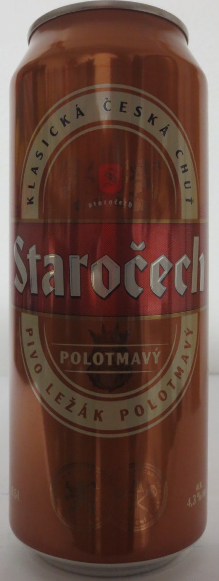 Staročech POLOTMAVÝ PIVO LEŽÁK POLOTMAVÝ (50cl) (B/O) č.1