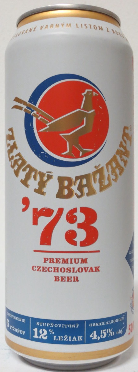ZLATÝ BAŽANT 73 PREMIUM CZECHOSLOVAK BEER (50cl) (B/O)