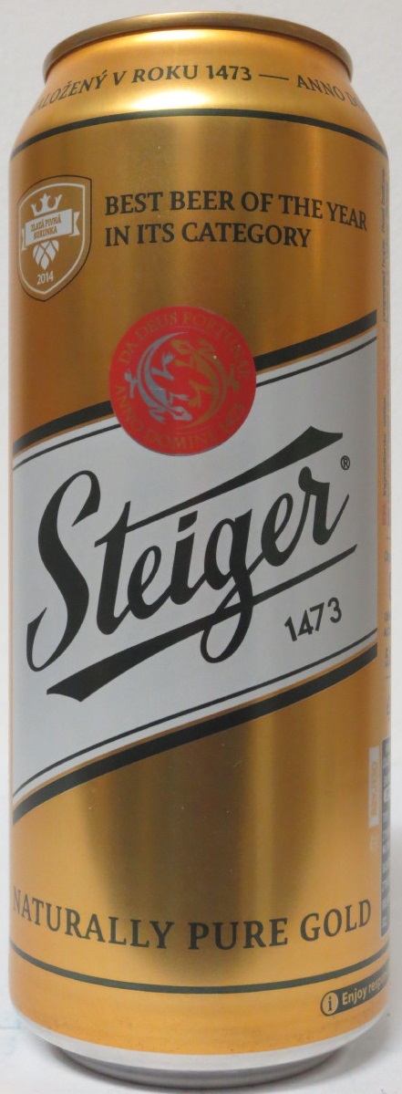 Steiger 1473 12% ČISTĚ PRÍRODÉ ZLATO (50cl) (B/O) č.2