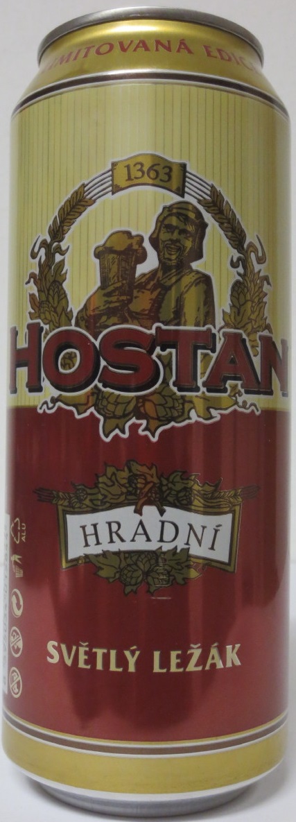 HOSTAN HRADNÍ SVĚTLÝ LEŽÁK (50cl) (B/O) č.1