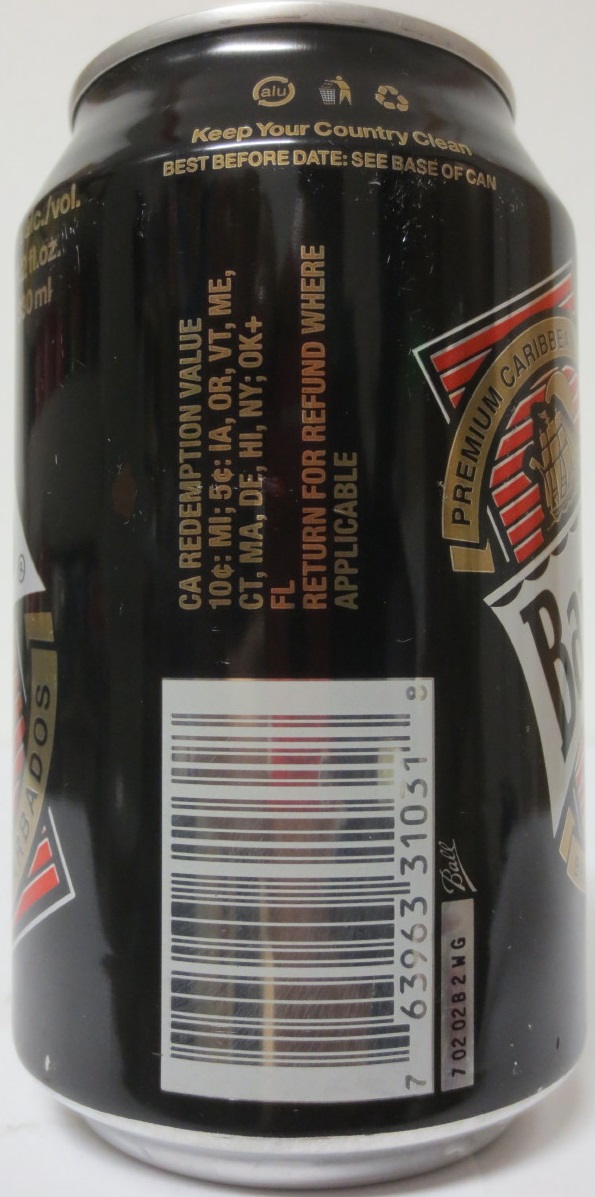 BARBADOS-Banks BREWED IN BARBADOS (33cl) (AL) (B/O)