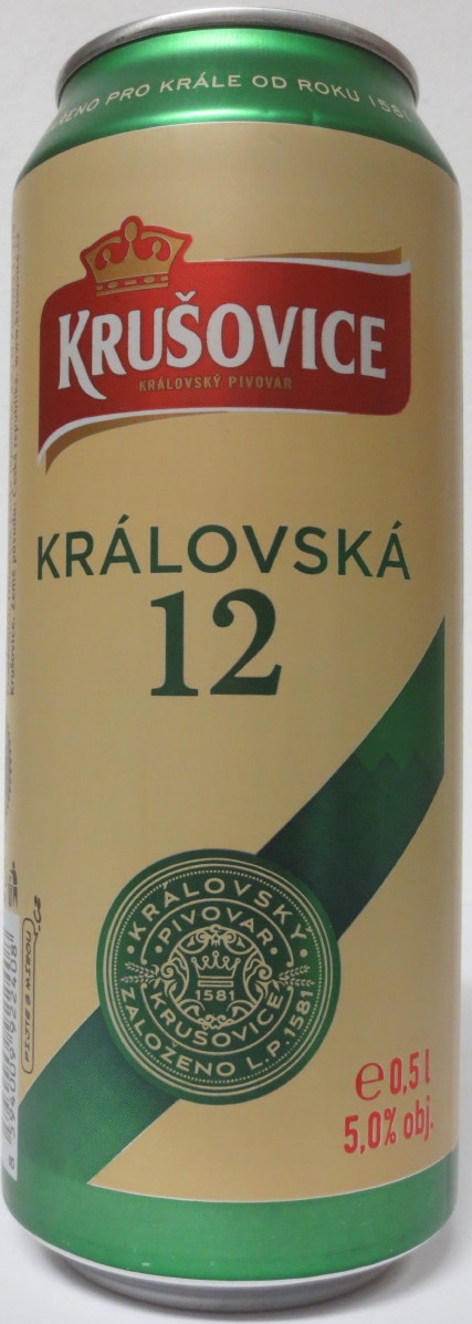 KRUŠOVICE KRÁLOVSKÝ PIVOVAR KRÁLOVSKÁ 12 (50cl) (B/O)