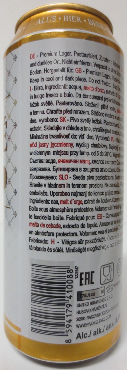 KELTSKÉ DĚDICTVÍ Premium CZECH LAGER (50cl) (B/O)