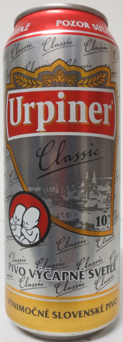 Urpiner Classic 10° PIVO VÝČAPNÉ SVETLÉ festival POHODA 2018 (50cl) (B/O)