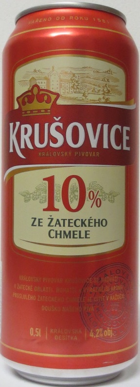 KRUŠOVICE 10% ZE ŽATECKÉHO CHMELE (50cl) (B/O) č.1