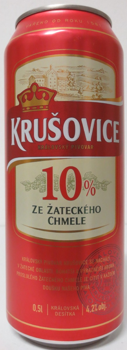 KRUŠOVICE 10% ZE ŽATECKÉHO CHMELE (50cl) (B/O) č.2