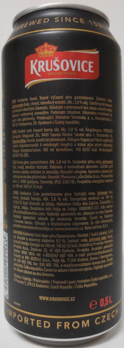 KRUŠOVICE ČERNÉ (50cl) (B/O) č.4