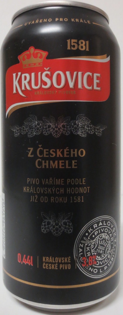 KRUŠOVICE ČERNÉ ZE ŽATECKÉHO CHMELE (44cl) (B/O) č.2