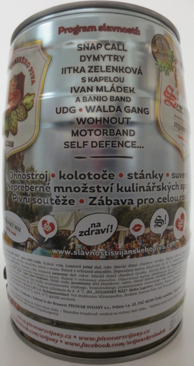 Svijany SVIJANSKÝ MÁZ 29. SLAVNOSTI SVIJANSKÉHO PIVA