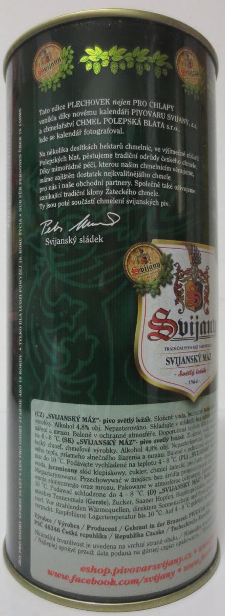 Svijany SVIJANSKÝ MÁZ dívky z kalendáře č.04/2018 (200cl)