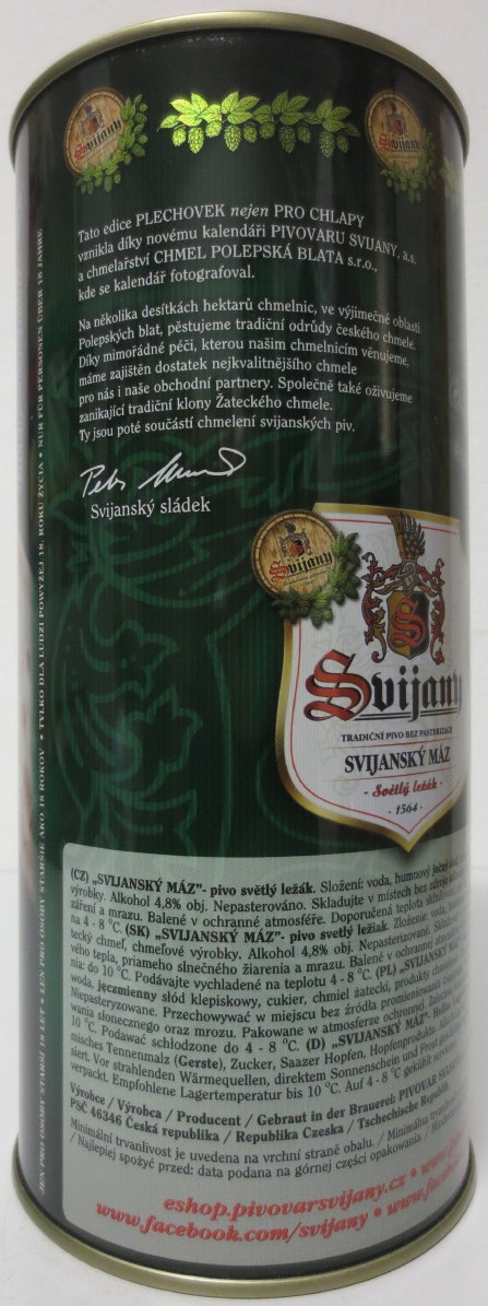 Svijany SVIJANSKÝ MÁZ dívky z kalendáře č.06/2018 (200cl)