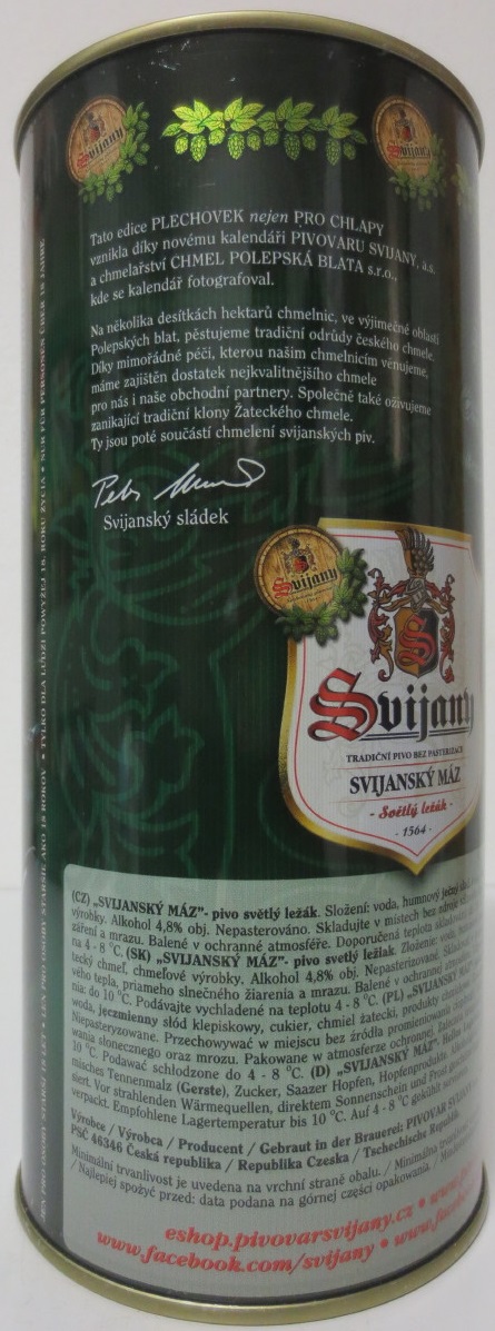 Svijany SVIJANSKÝ MÁZ dívky z kalendáře č.08/2018 (200cl)
