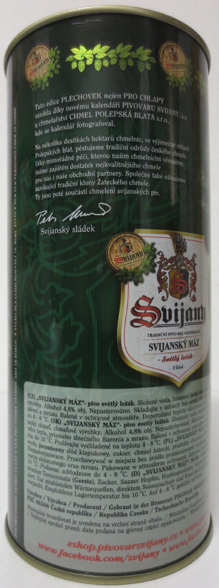 Svijany SVIJANSKÝ MÁZ dívky z kalendáře č.09/2018 (200cl)