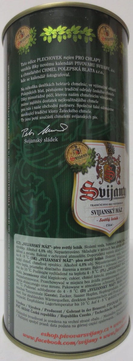 Svijany SVIJANSKÝ MÁZ dívky z kalendáře č.10/2018 (200cl)