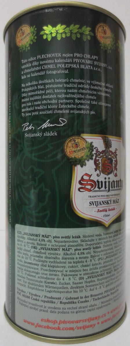 Svijany SVIJANSKÝ MÁZ dívky z kalendáře č.12/2018 (200cl)