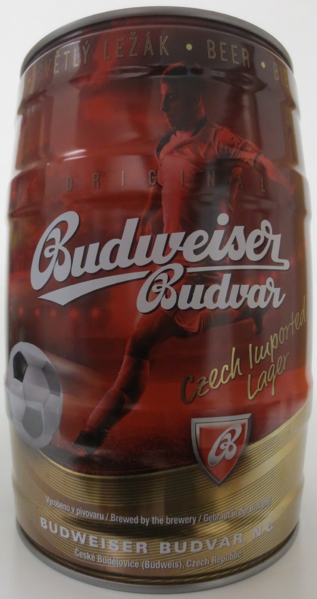 Budweiser Budvar Czech Imported Lager (5L) č.6 - FOTBAL