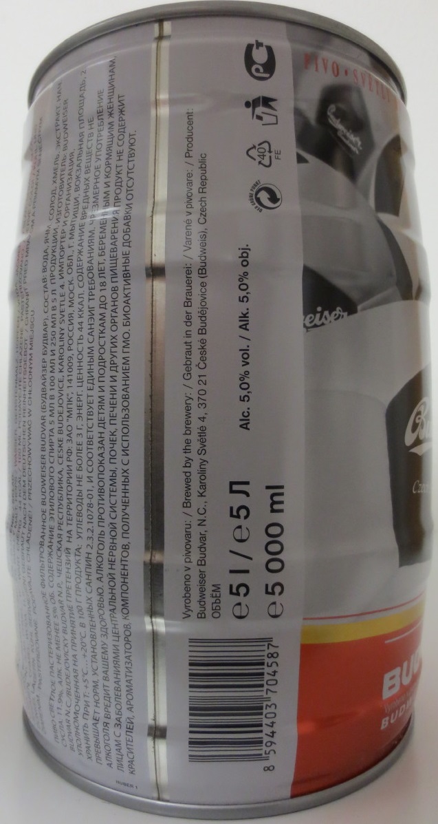 Budweiser Budvar Czech Premium Lager č.5