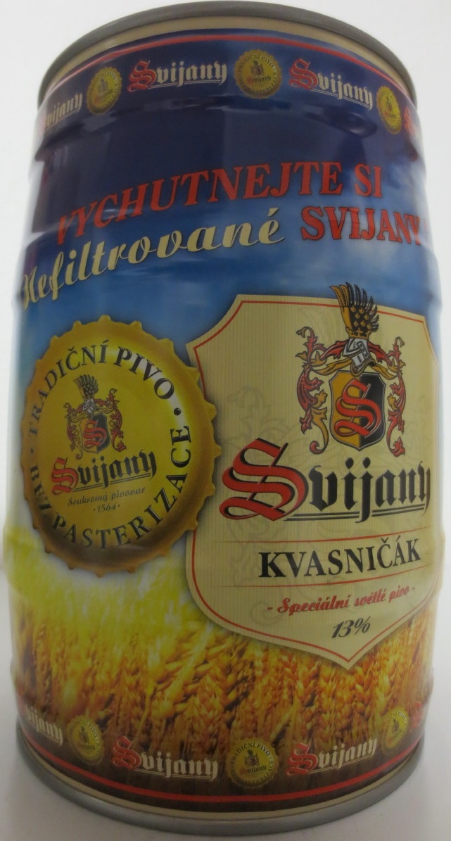 Svijany KVASNIČÁK Speciální světlé pivo 13%