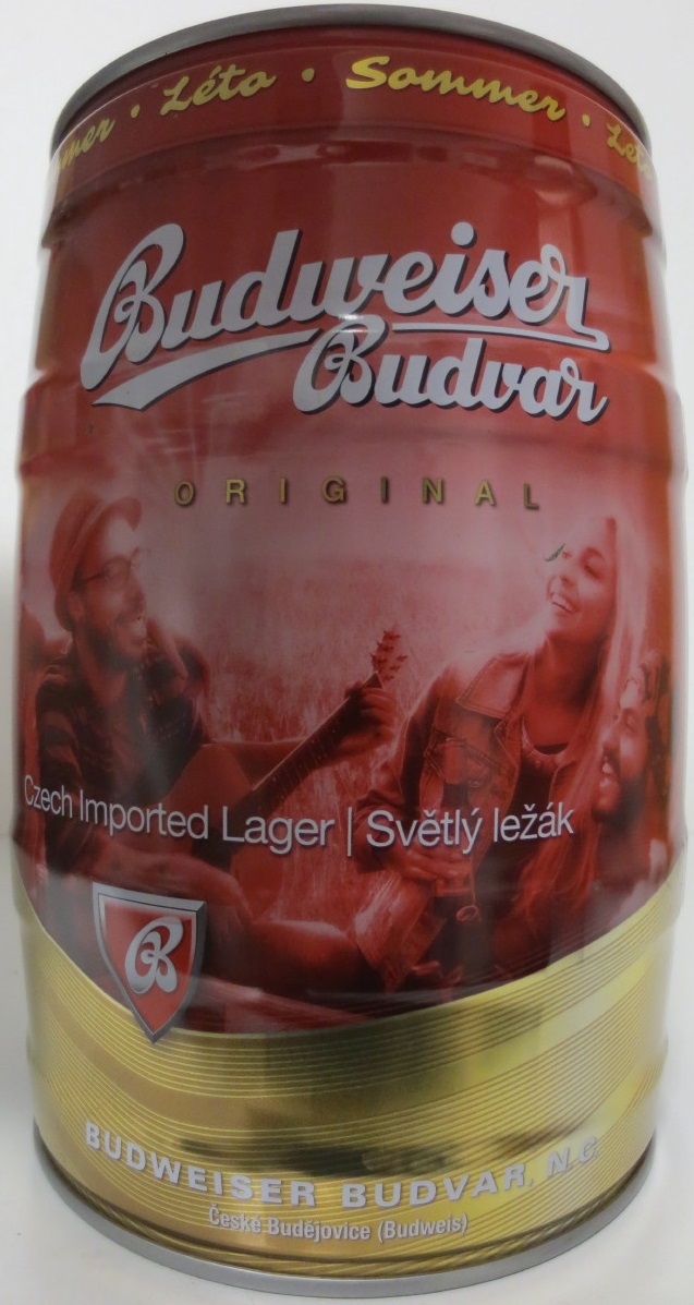 Budweiser Budvar ORIGINAL Czech Imported lager I Světlý ležák (5L) č.1