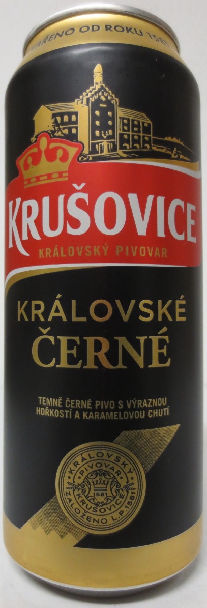 KRUŠOVICE KRÁLOVSKÝ PIVOVAR KRÁLOVSKÉ ČERNÉ (50cl) (B/O)