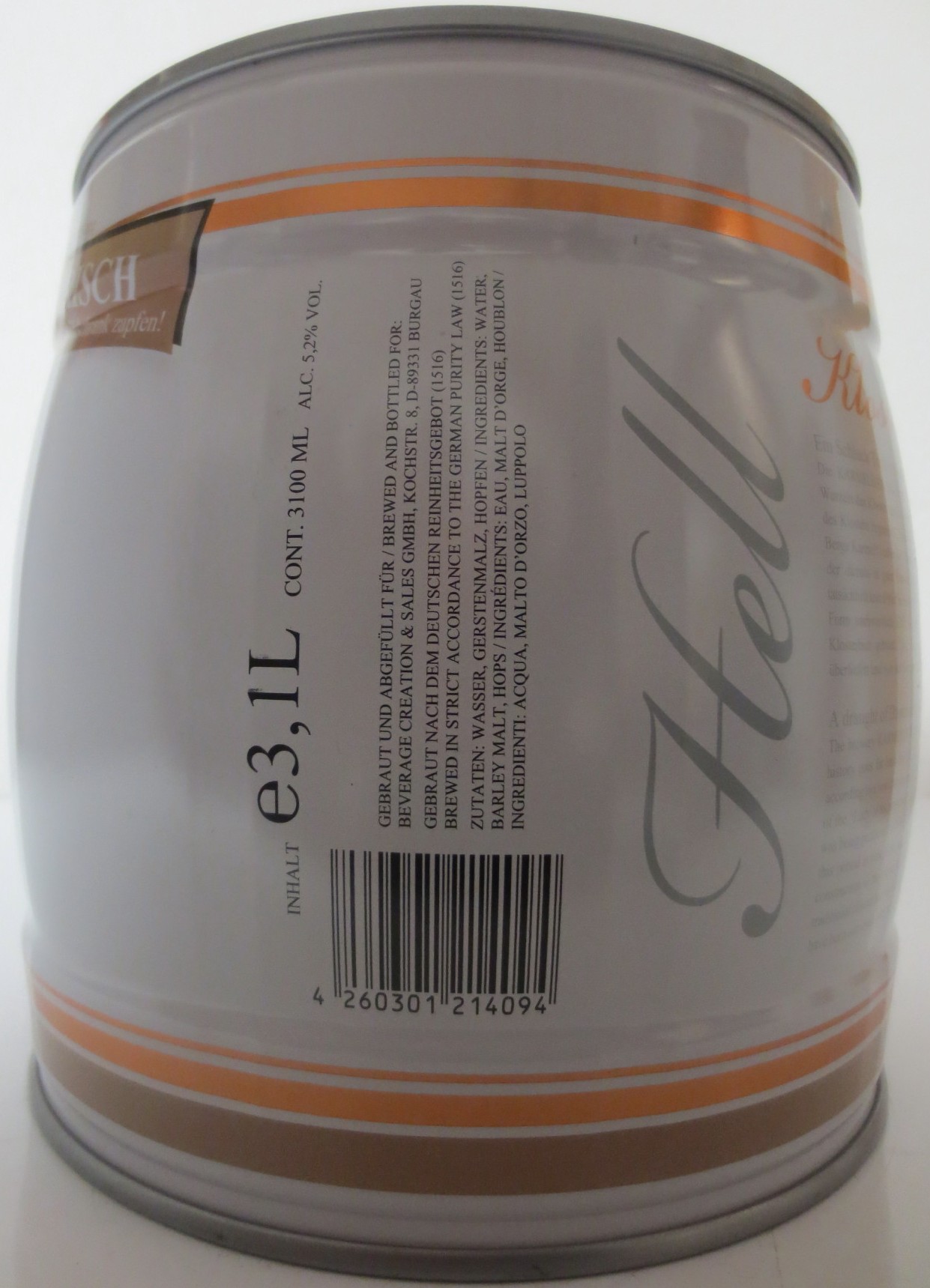 KARMELITER Hell Bayrisches Hell (3,1L) Nr.1