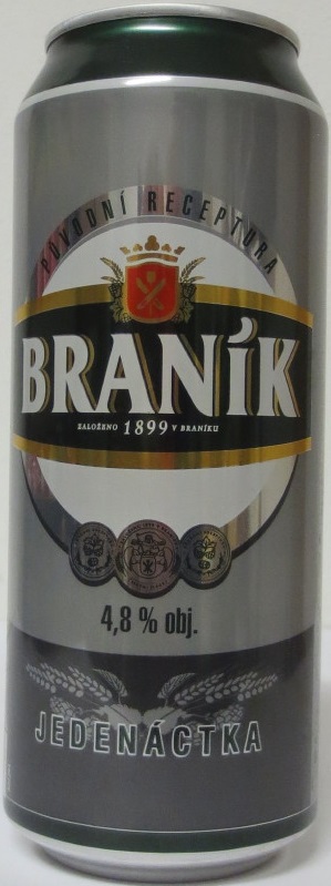 BRANÍK 4,8% obj. JEDENÁCTKA (50cl)