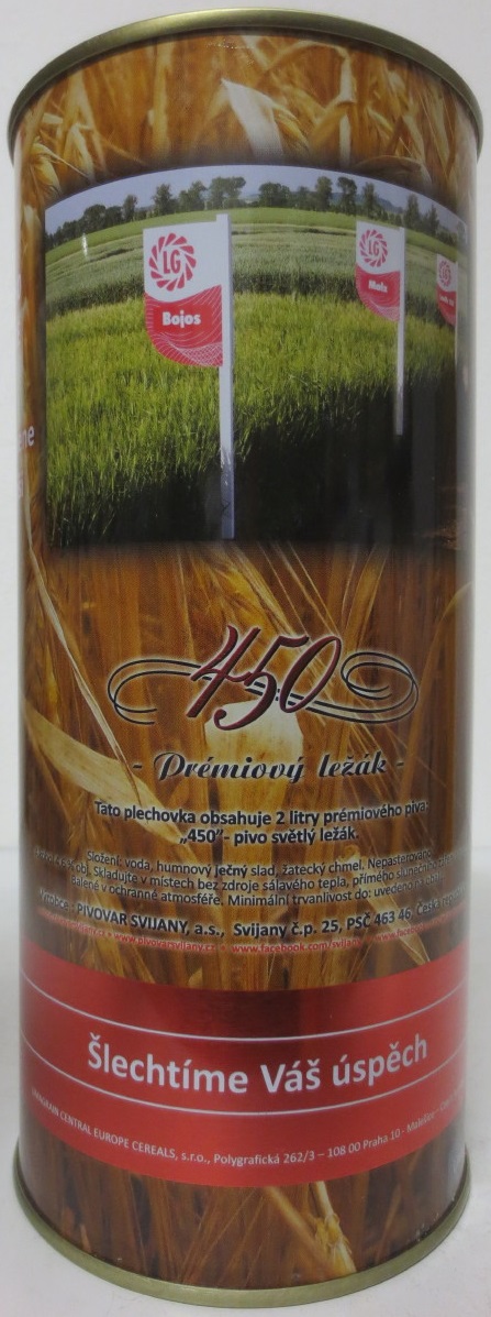 Svijany 450 Premiový ležák LG Šlechtíme ječmeny pro České pivo (200cl) č.1 