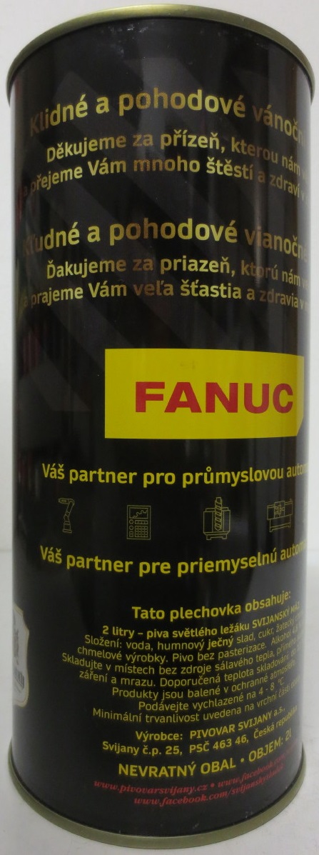 Svijany SVIJANSKÝ MÁZ FANUC Přejeme Vám šťastné a veselé Prajeme Vám šťastné a veselé (200cl) č.1 